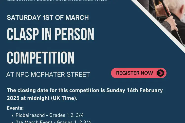 CLASP NPC, McPhater Street, ‘In Person’ Competition March 1, 2025