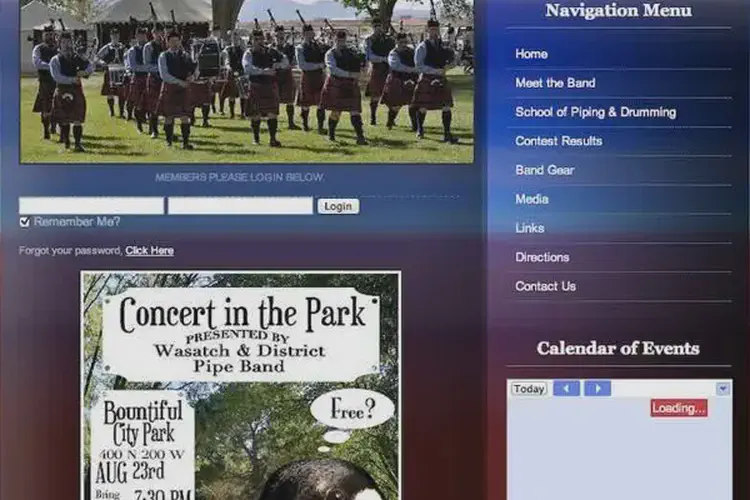 wasatch and district pipe band