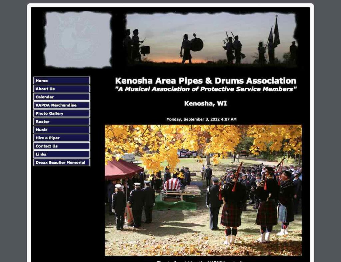 kenosha area pipes and drums association