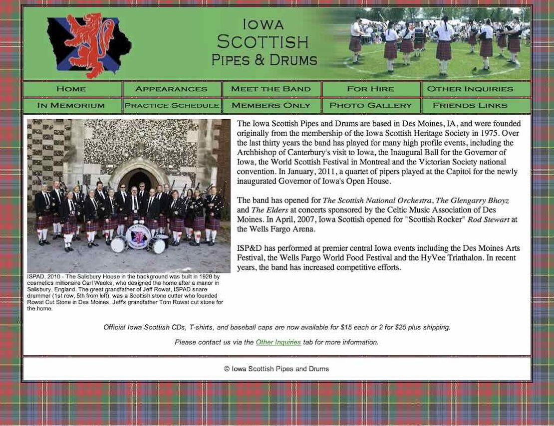 iowa scottish pipes and drums