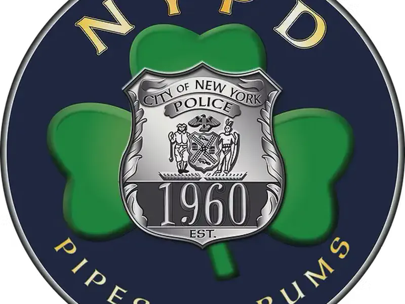 NYCPD emerald society pipes and drums