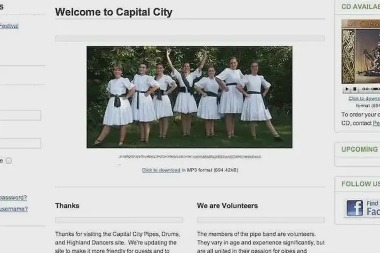capital city pipes, drums, and dancers