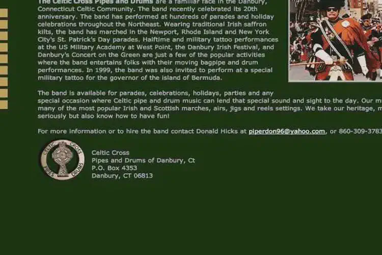 celtic cross pipes and drums of danbury