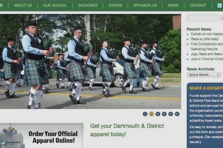 dartmouth and district pipe band association
