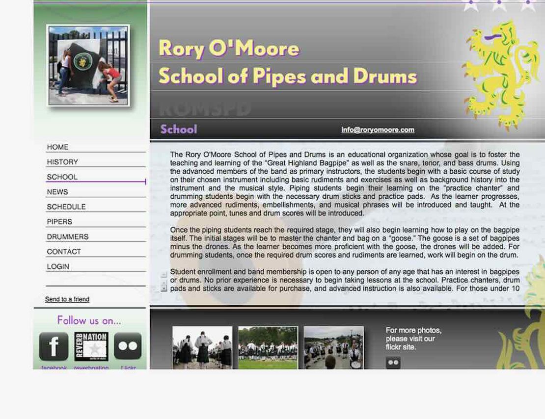 rory o' moore pipes and drums