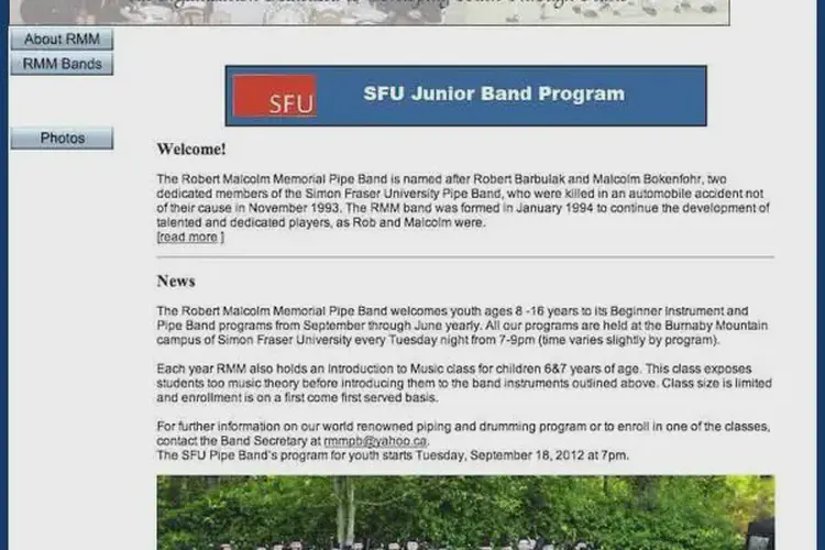 robert malcolm memorial pipe band organization