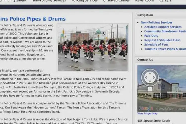 timmins police pipes and drums