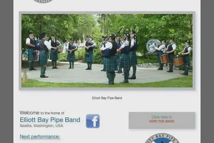 elliott bay pipe band