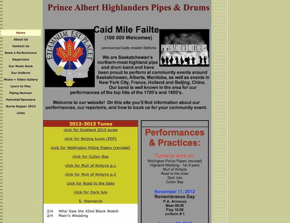prince albert highlanders pipes and drums