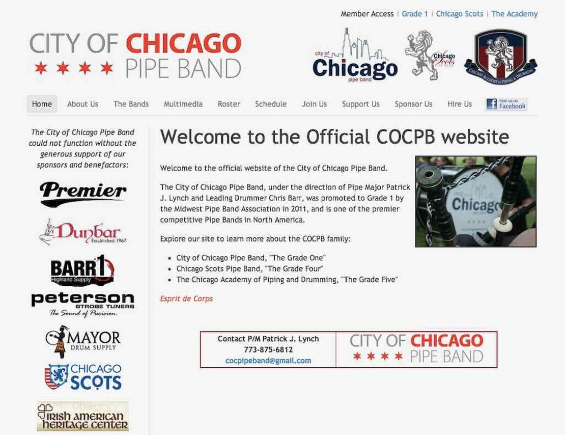 city of chicago pipe band