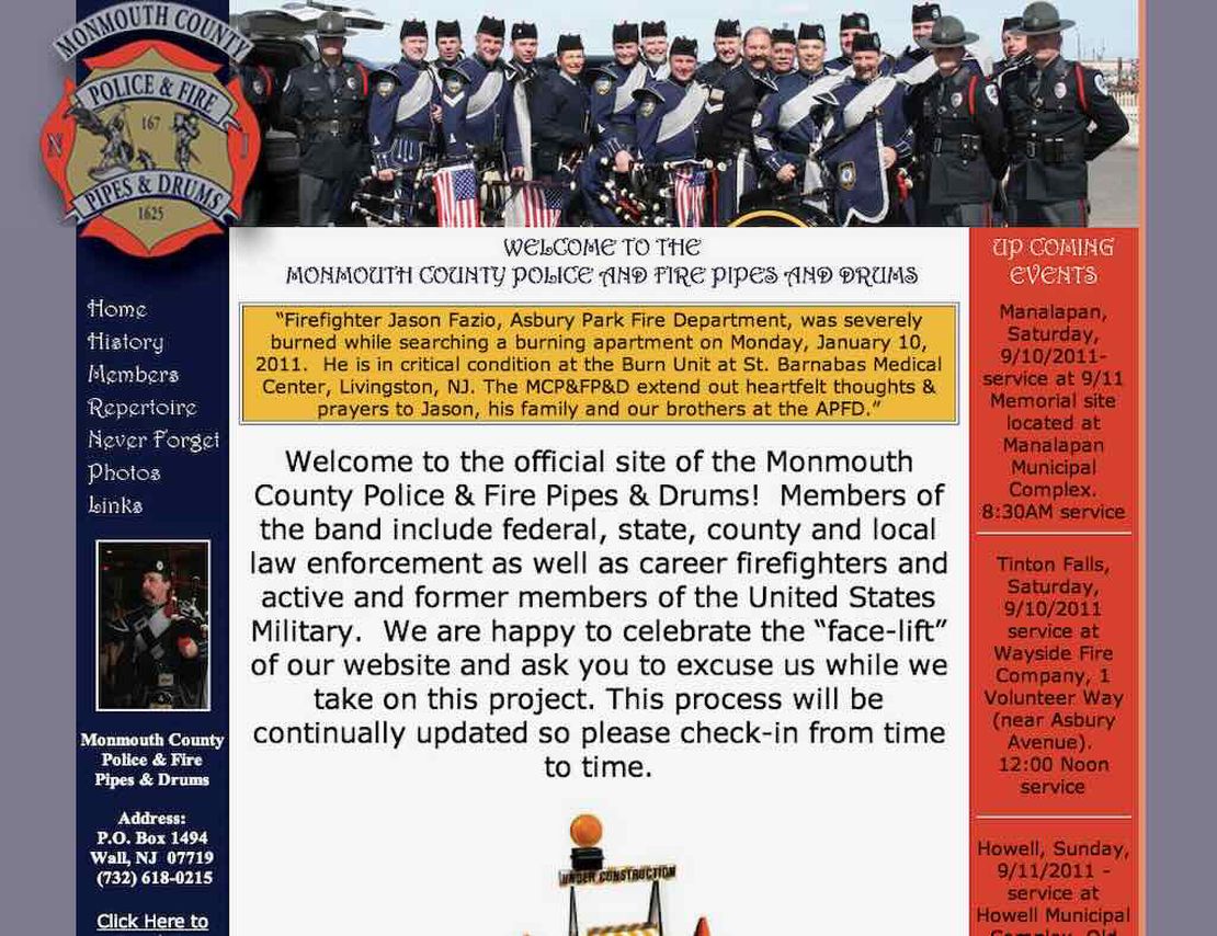 monmouth county police pipes and drums
