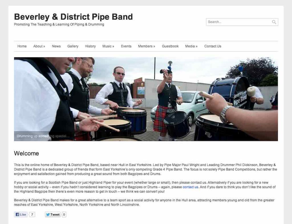 beverley and district pipe band