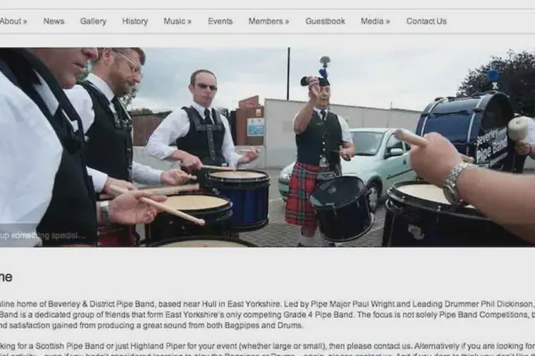 beverley and district pipe band