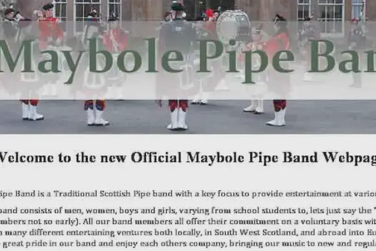 maybole pipe band
