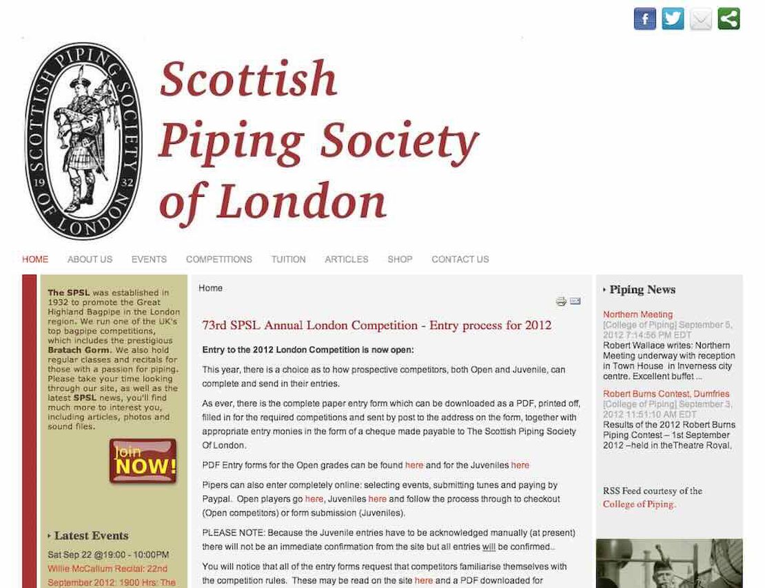 scottish piping society of london