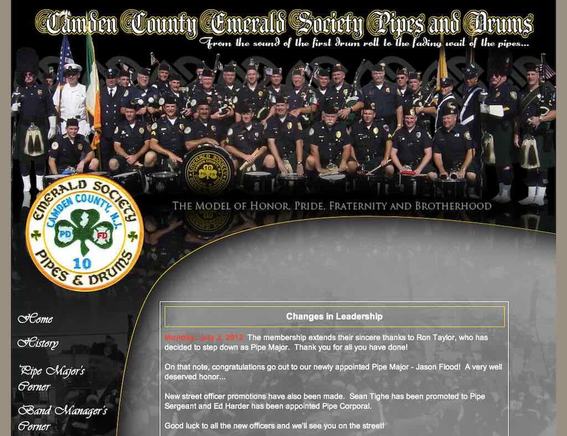 camden county emerald society pipes and drums
