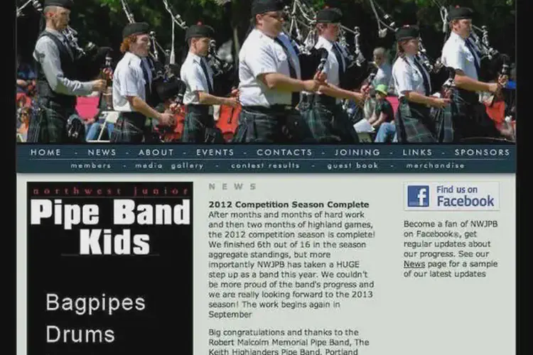 northwest junior pipe band