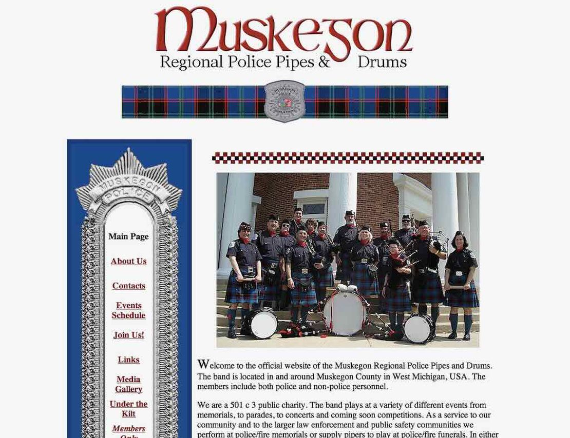 muskegon police pipes and drums