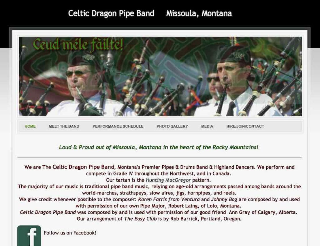 celtic dragon pipe band
