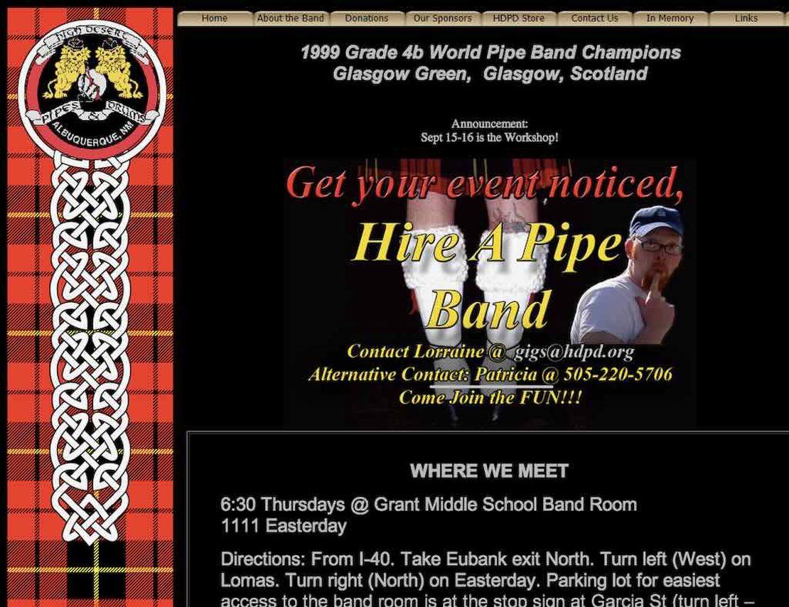 high desert pipes and drums