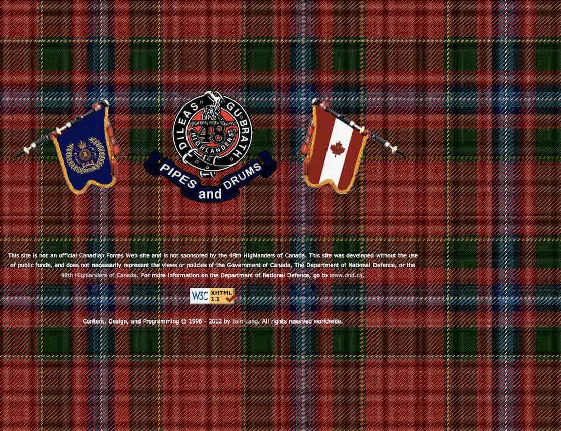 48th highlanders of canada pipes and drums
