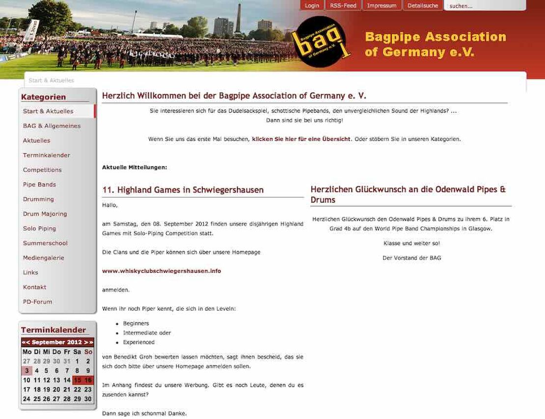 bagpipe association of germany
