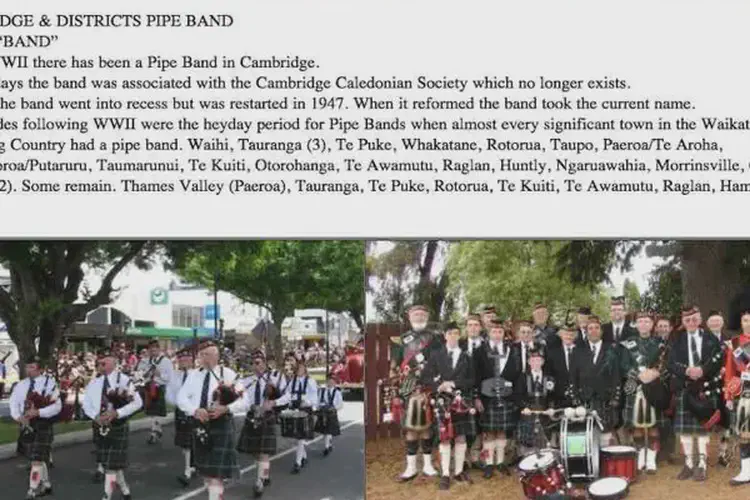 cambridge and districts pipe band