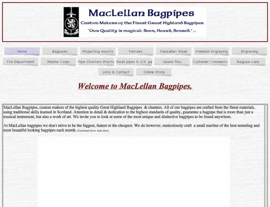 maclellan bagpipes