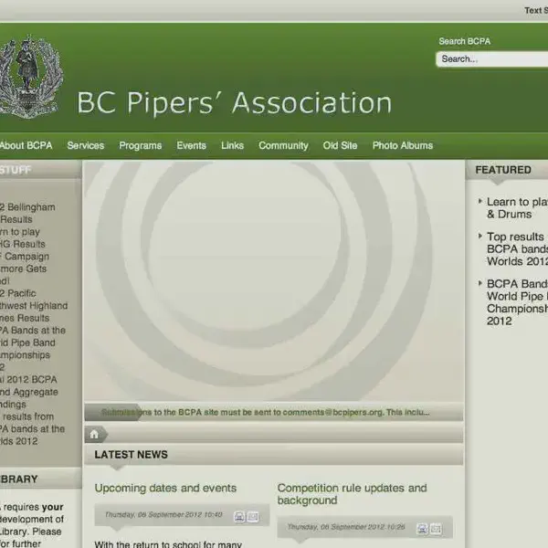 british columbia pipers association