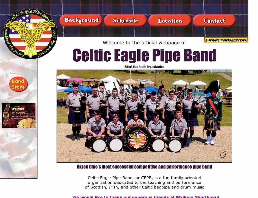 celtic eagle pipe band