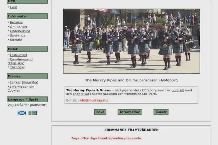 the murray pipes & drums of gothenburg