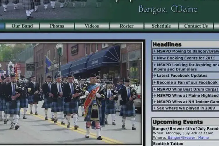 maine st. andrew's pipes & drums
