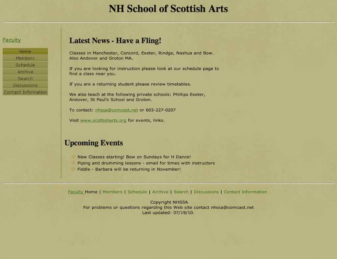 New Hampshire School of Scottish Arts