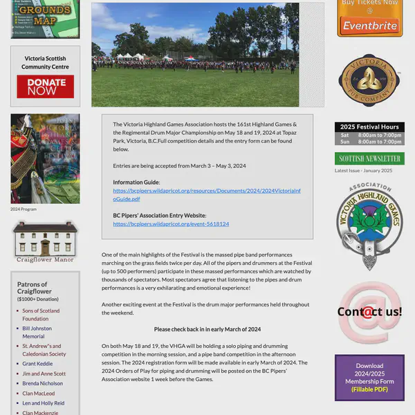 Victoria Highland Games & Celtic Festival