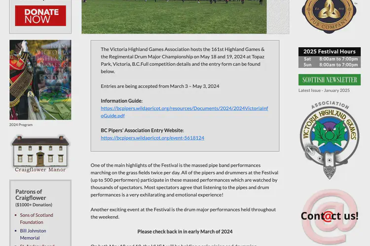 Victoria Highland Games & Celtic Festival