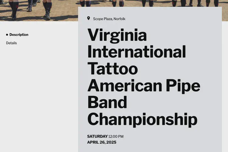 Virginia International Tattoo American Pipe Band Championship