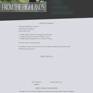 From the Highlands Concert