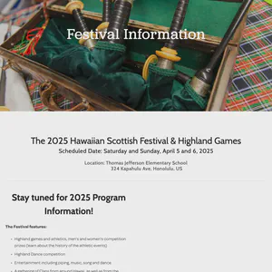Hawaiian Scottish Festival & Highland Games