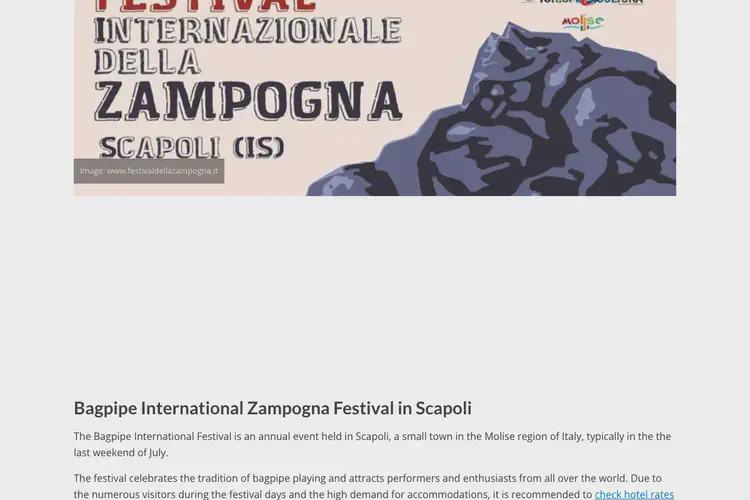Bagpipe International Zampogna Festival