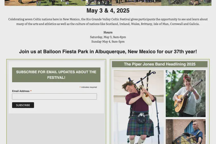 Rio Grande Valley Celtic Festival