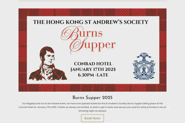 St. Andrew's Society Burns Supper