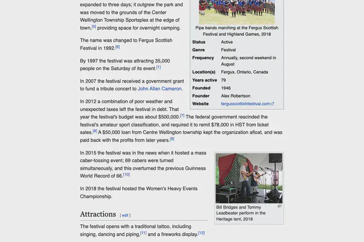 Fergus Scottish Festival & Highland Games