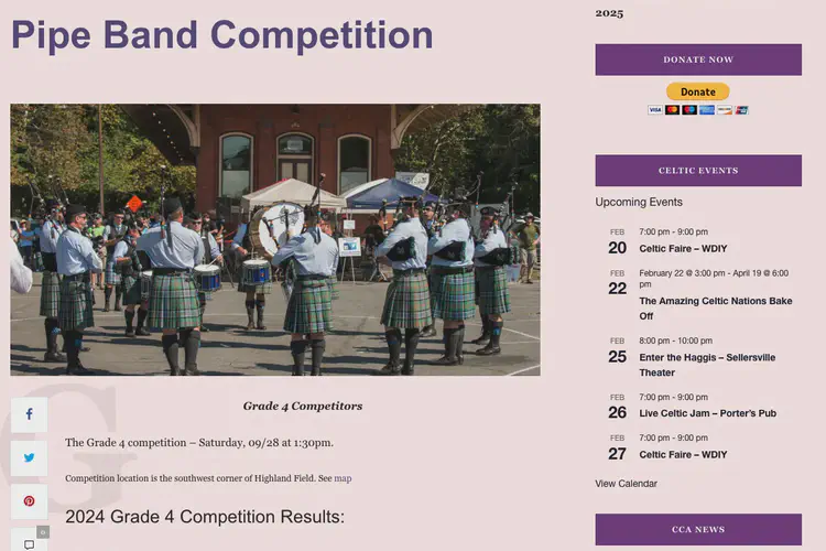 Celtic Classic Festival Pipe Band Competition