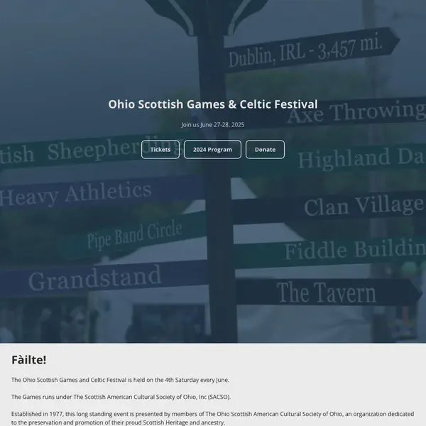 Ohio Scottish Games & Celtic Festival