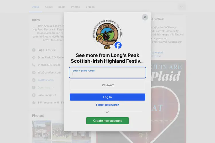 Longs Peak Scottish-Irish Highland Festival