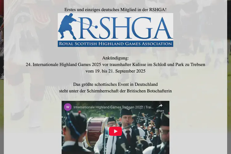 Internationale Highland Games Trebsen 2025