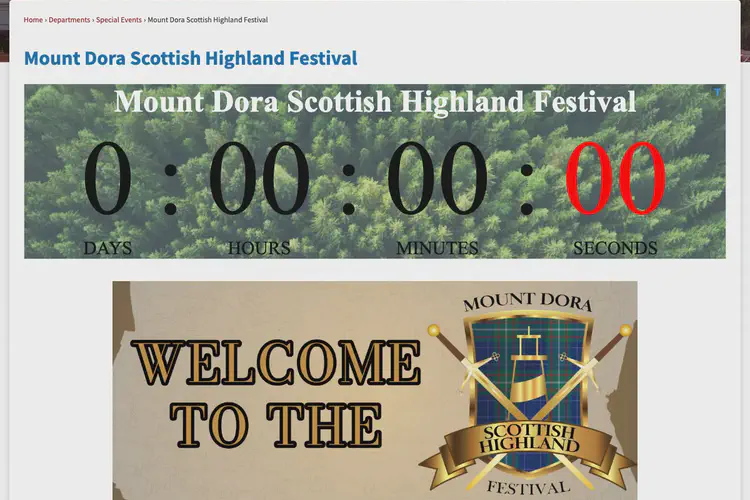 Mount Dora Scottish Highland Festival
