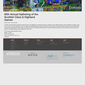 65th Annual Gathering of the Scottish Clans & Highland Games