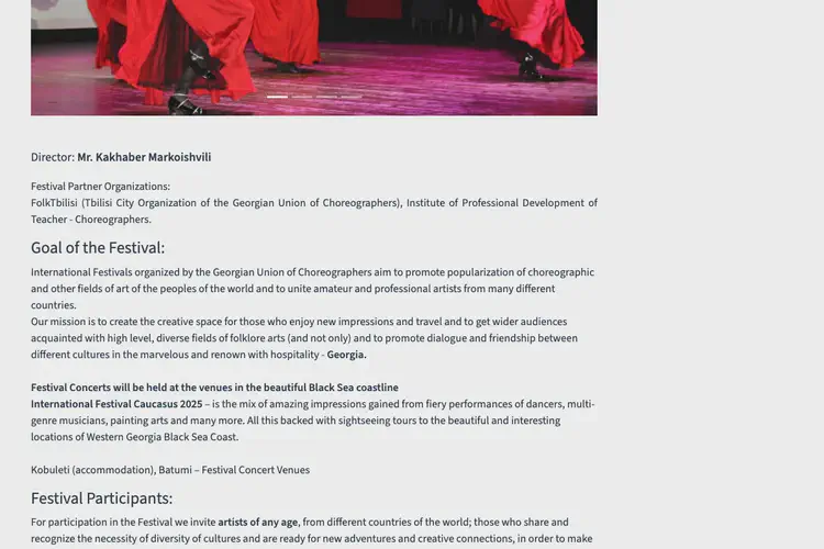 International Folk Dance and Music Festival 'PERKHULI 2025' (June)