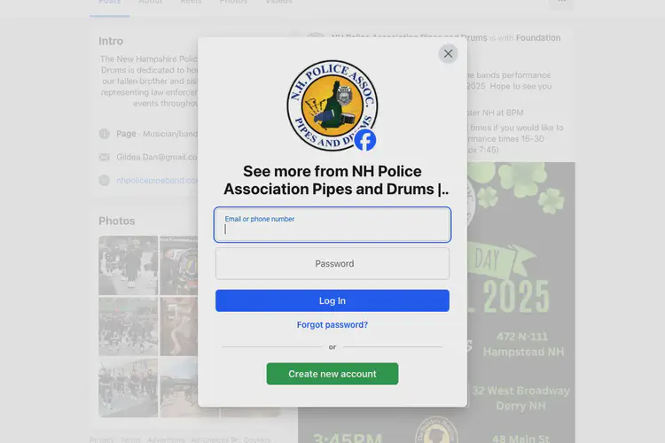 NH Police Association Pipes and Drums St. Patrick's Day Performances